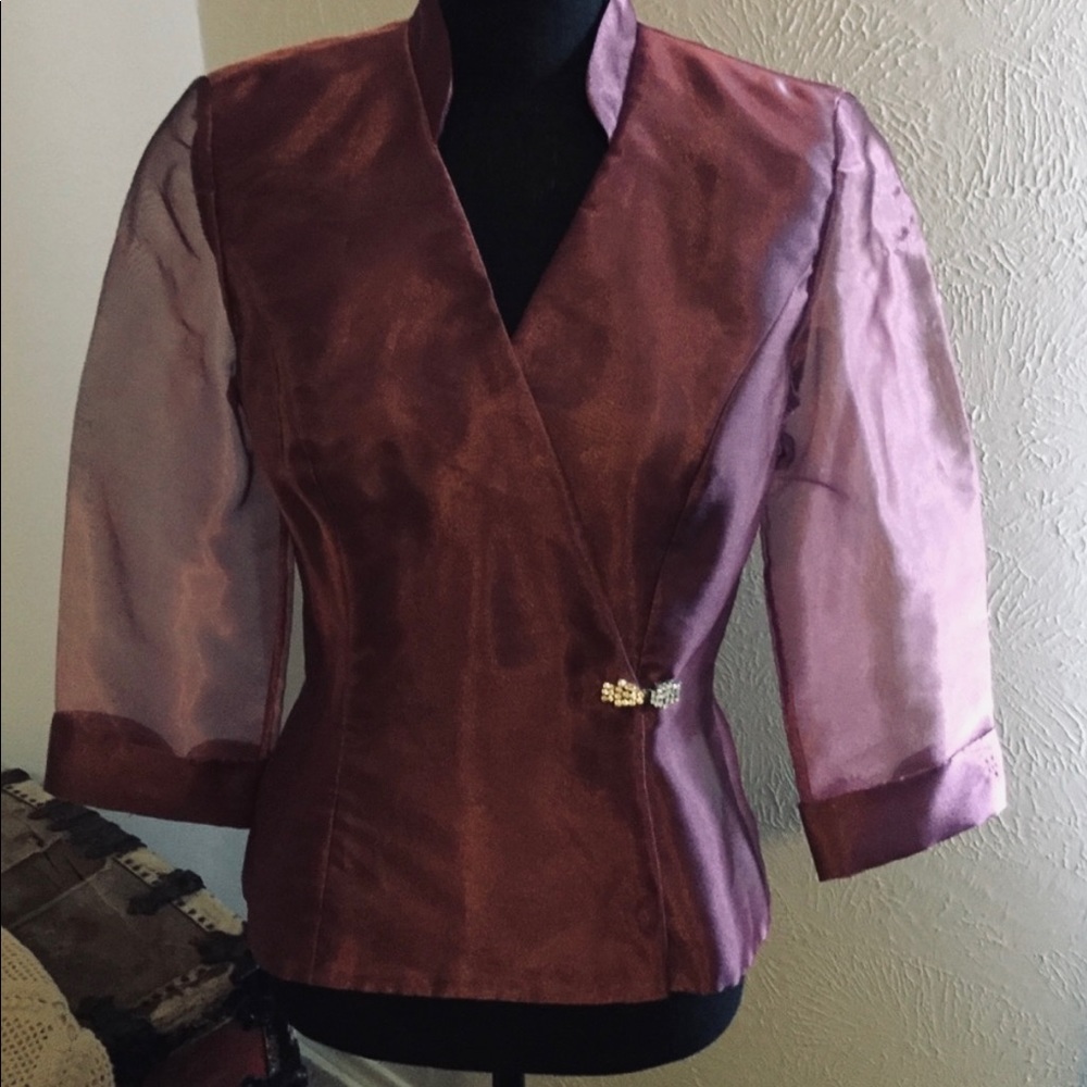 LEX Evenings Mauve Dress Top. SZ S